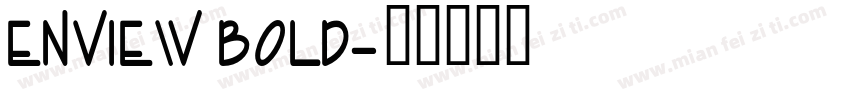 Enview Bold字体转换
